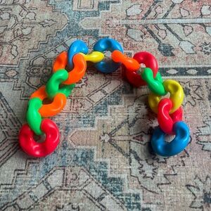 Vintage playskool kiddie links 1980’s Linked Plastic Ring Toy